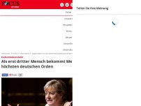 Bild zum Artikel: Ex-Bundeskanzlerin: Als erst dritter Mensch bekommt Merkel den...