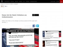 Bild zum Artikel: Humor bei der Bank: Erlebnisse am Geldautomaten