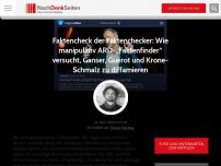 Bild zum Artikel: Faktencheck der Faktenchecker: Wie manipulativ ARD-„Faktenfinder“ versucht, Ganser, Guérot und Krone-Schmalz zu diffamieren