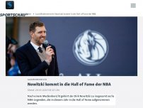 Bild zum Artikel: Laut Medienbericht: Nowitzki kommt in die Hall of Fame der NBA