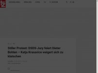 Bild zum Artikel: Stiller Protest: DSDS-Jury feiert Dieter Bohlen – Katja Krasavice weigert sich zu klatschen 