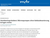 Bild zum Artikel: Handwerkspräsident: Wärmepumpen ohne Gebäudesanierung bringen nichts