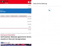 Bild zum Artikel: Bayerns Pokal-Drama - Gefrusteter Musiala zeigt Streich die Schulter - der wird plötzlich finster