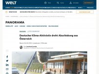 Bild zum Artikel: Deutscher Klima-Aktivistin droht Abschiebung aus Österreich