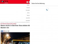 Bild zum Artikel: Ihre Töchter müssen alles ansehen - Mann sticht in Berliner Bus sieben Mal auf Mutter ein