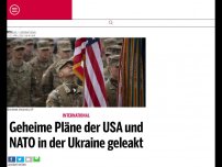 Bild zum Artikel: Geheime Pläne der USA und NATO in der Ukraine geleakt