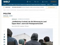 Bild zum Artikel: Polizeigewerkschaft zum Zuzug von Migranten – Stimmung droht zu kippen