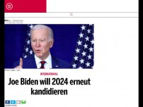 Bild zum Artikel: Joe Biden will 2024 erneut kandidieren