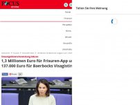 Bild zum Artikel: Steuergeldverschwendung deluxe - 137.000 Euro für Baerbocks Visagistin und 1,3 Millionen Euro für eine Frisuren-App