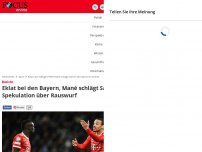 Bild zum Artikel: Bericht - Eklat in der Bayern-Kabine nach City-Spiel! Mané schlägt Sané ins Gesicht