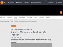 Bild zum Artikel: Experte: China sieht Baerbock als Problem