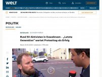 Bild zum Artikel: Polizei nimmt bei Klimaprotesten mehr als 40 Aktivisten in Gewahrsam