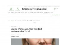 Bild zum Artikel: Ernährung: Veggie-Würstchen: Öko-Test fällt verheerendes Urteil