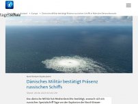 Bild zum Artikel: Dänisches Militär bestätigt Präsenz russischer Schiffe in Nähe des Detonationsorts
