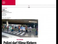 Bild zum Artikel: Polizei darf Klima-Klebern Schmerzen zuführen