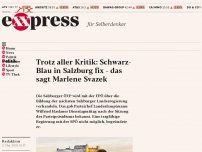 Bild zum Artikel: Trotz aller Kritik: Schwarz-Blau in Salzburg fix