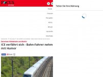 Bild zum Artikel: Zwischen Hildesheim und Berlin - ICE verfährt sich - Bahn-Fahrer nehmen es mit Humor