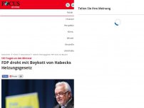 Bild zum Artikel: 101 Fragen an den Minister: FDP droht mit Boykott von Habecks...