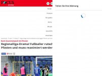 Bild zum Artikel: Nach Zusammenprall mit Pfosten - Regionalliga-Drama! Fußballer rutscht gegen Pfosten und muss reanimiert werden