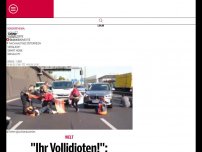 Bild zum Artikel: ''Ihr Vollidioten!'': Autofahrer gehen auf Klima-Kleber los
