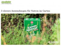 Bild zum Artikel: 3 clevere Anwendungen für Natron im Garten