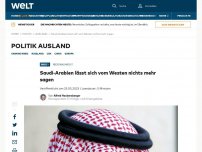 Bild zum Artikel: Saudi-Arabien lässt sich vom Westen nichts mehr sagen