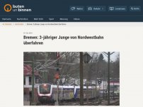 Bild zum Artikel: 3-jähriger Junge in Bremen-Vegesack von Nordwestbahn überfahren