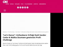 Bild zum Artikel: 'Let's Dance': Unfassbarer Erfolg! Zsolt Sandor Cseke & Malika Dzumaev gewinnen Profi-Challenge
