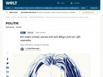 Bild zum Artikel: Der wahre Grund, warum sich viele Bürger jetzt der AfD zuwenden