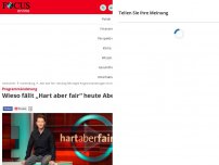 Bild zum Artikel: Programmänderung - Wieso fällt „Hart aber fair“ heute Abend aus?