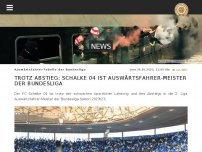 Bild zum Artikel: Trotz Abstieg: Schalke 04 ist Auswärtsfahrer-Meister der Bundesliga