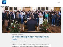 Bild zum Artikel: Zahl der Einbürgerungen in Deutschland um 28 Prozent gestiegen