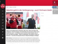 Bild zum Artikel: Valentini geht in die Verlängerung – auch Hofmann bleibt