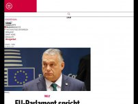 Bild zum Artikel: EU-Parlament spricht Ungarn Fähigkeit für Ratsvorsitz ab