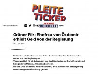 Bild zum Artikel: Grüner Filz: Ehefrau von Özdemir erhielt Geld von der Regierung