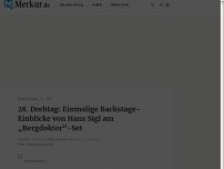 Bild zum Artikel: 28. Drehtag: Einmalige Backstage-Einblicke von Hans Sigl am „Bergdoktor“-Set