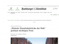 Bild zum Artikel: Miniatur Wunderland: Hamburgs „kleinste Eisenbahnbrücke“ gewinnt wichtigen Preis