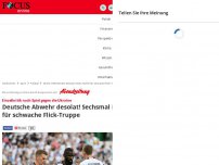 Bild zum Artikel: Einzelkritik gegen die Ukraine: Deutsche Abwehr desolat! Sechs...