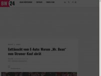 Bild zum Artikel: Enttäuscht vom E-Auto: Warum „Mr. Bean“ vom Stromer-Kauf abrät