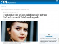 Bild zum Artikel: 'Drei Haselnüsse für Aschenbrödel'-Star: Tschechische Schauspiellegende Libuse Safrankova mit Briefmarke geehrt