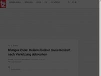Bild zum Artikel: Blutiges Ende: Helene Fischer muss Konzert nach Verletzung abbrechen