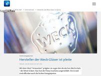 Bild zum Artikel: Hersteller der Weck-Gläser ist pleite