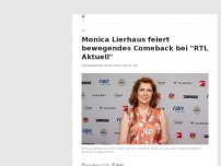 Bild zum Artikel: Monica Lierhaus feiert bewegendes Comeback bei 'RTL Aktuell'