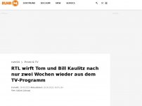 Bild zum Artikel: RTL wirft Tom und Bill Kaulitz nach nur zwei Wochen wieder aus dem TV-Programm