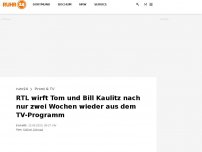 Bild zum Artikel: RTL wirft Tom und Bill Kaulitz nach nur zwei Wochen wieder aus dem TV-Programm