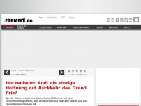 Bild zum Artikel: Hockenheim: Audi als einzige Hoffnung auf Rückkehr des Grand Prix