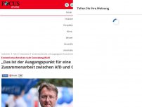 Bild zum Artikel: Extremismusforscher nach Sonneberg-Wahl - „Das ist der Ausgangspunkt für eine Zusammenarbeit zwischen AfD und CDU“