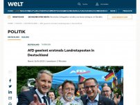 Bild zum Artikel: AfD-Kandidat gewinnt Landratswahl in thüringischem Kreis Sonneberg