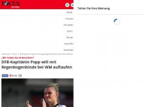 Bild zum Artikel: „Wir haben das thematisiert“ - DFB-Kapitänin Popp will mit „One Love“-Binde bei WM auflaufen