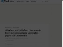 Bild zum Artikel: Gläschen und Gelächter: Rammstein feiert Geburtstag trotz Vorwürfen gegen Till Lindemann 